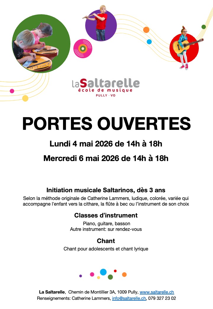 Portes ouvertes: 4 et 6 mai 2026
