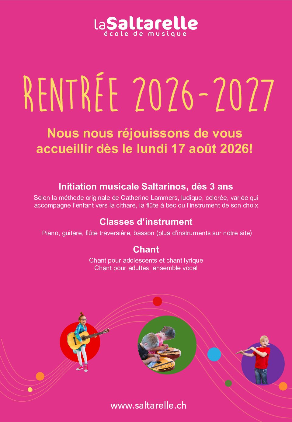 Portes ouvertes: 4 et 6 mai 2026
